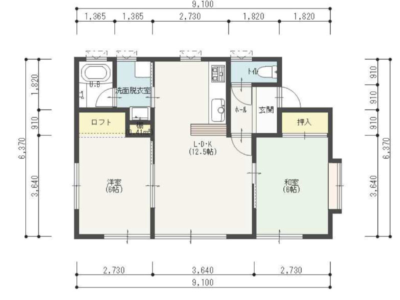 間取(クリックで拡大)